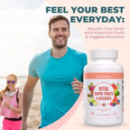 Vital Nutritive 2 in 1 formula capsule bottle side angle view