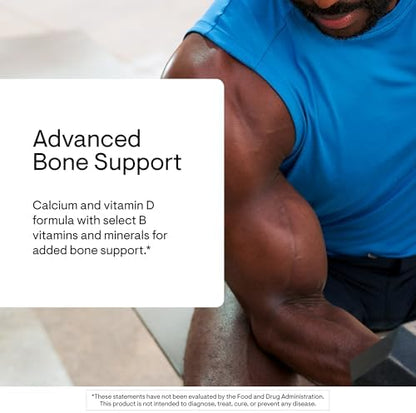 Thorne Advanced Bone Support capsules spilled gently next to the white allergen-free premium dietary supplement bottle