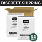 Depend adult disposable underwear for men black color premium fit