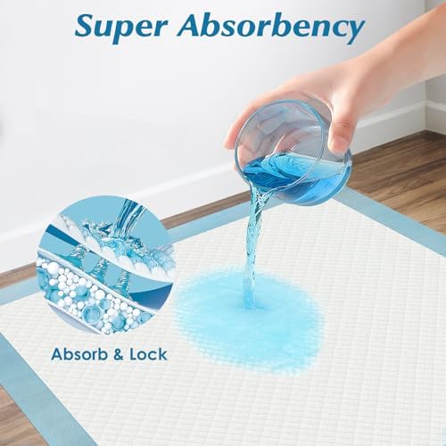 Super Absorbency Disposable Diaper Pads for Baby, Puppy and Adults, Disposable Changing Underpads for Baby, 50 Count, 17â€ x 13'' - Image 5