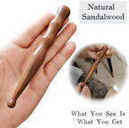 Compact portable wooden massage tool for body wellness self care