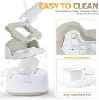 Orzbow multifunctional potty base flipped over showing the non-slip safety grip details.