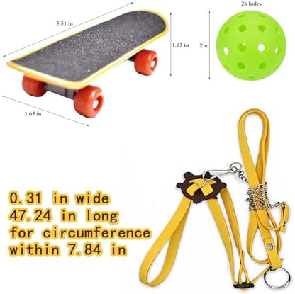 Two mini plastic and alloy skateboards for training small lizards and bearded dragons