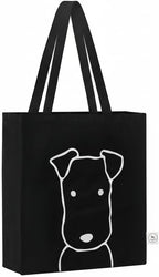 Minimalist dog design tote bag for pet owners