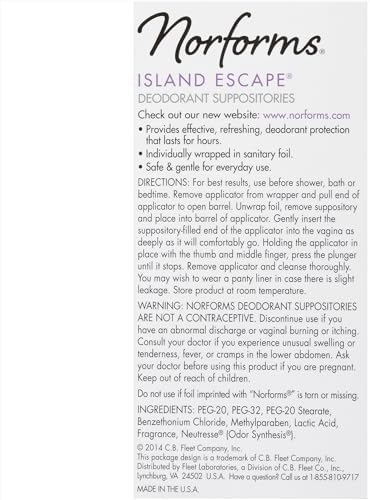 Authentic USA imported Norforms feminine care products collection