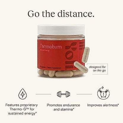 Yoli Thermoburn dietary supplement bottle with green tea and raspberry ketones.