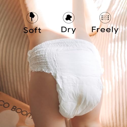 Close up of the hypoallergenic bamboo viscose topsheet on ECO BOOM toddler potty training underwear