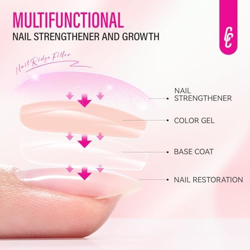 Applying Chuchu nail strengthener on damaged fingernails