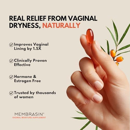 Membrasin sea buckthorn oil softgels for natural menopause relief