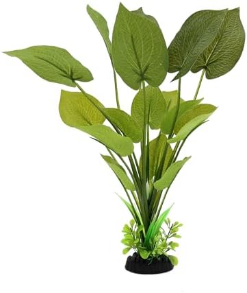 Packaging layout of the ALEGI premium two pack artificial green silk aquascaping decorations