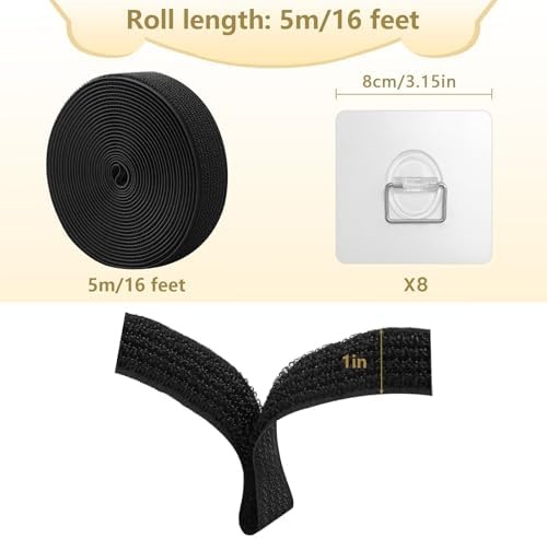 Heavy duty industrial adhesive backing pads for tool free household childproofing installation.