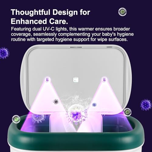 Legit baby wipe warmer placed on a nursery changing table