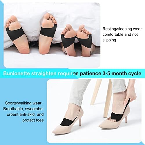 Pair of black DYKOOK Tailors bunion sleeves displayed on a white background.