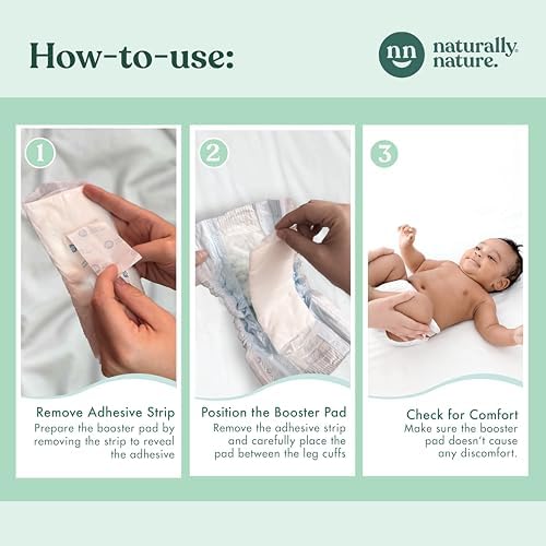 Comparison of standard diaper versus diaper with booster pad