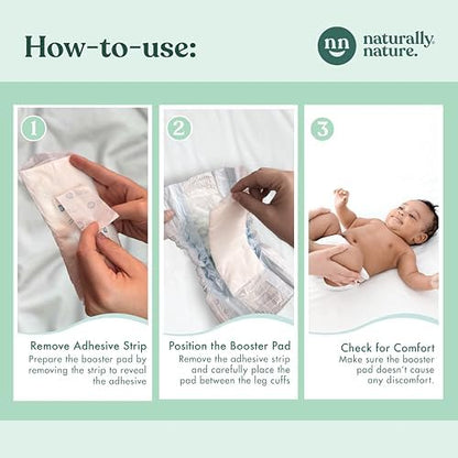 Comparison of standard diaper versus diaper with booster pad