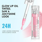 Pudaier Excellent Recovery Glossy Lip Stain, Moisturizing Lip Care Tinted Lip Oil, Hydrating Plumping Lip Gloss Balm, Non-Sticky Long Lasting Light Texture LipGloss Oil for Dry Lip (05 Muted Flame) - Image 6