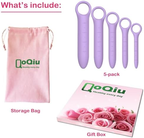 Five sizes of QoQiu silicone pelvic floor trainers