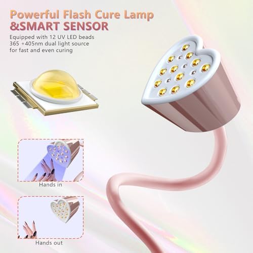 Close up of the dual wavelength UV LED bulbs on the BETE flash cure lamp head