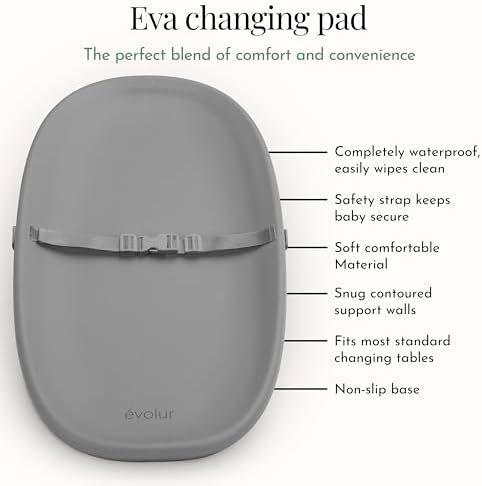 Close up of waterproof texture on Evolur changing pad