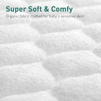 Close-up of soft bamboo cotton quilted texture and diamond stitching