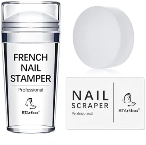 Btartbox French nail stamper kit with scraper tool