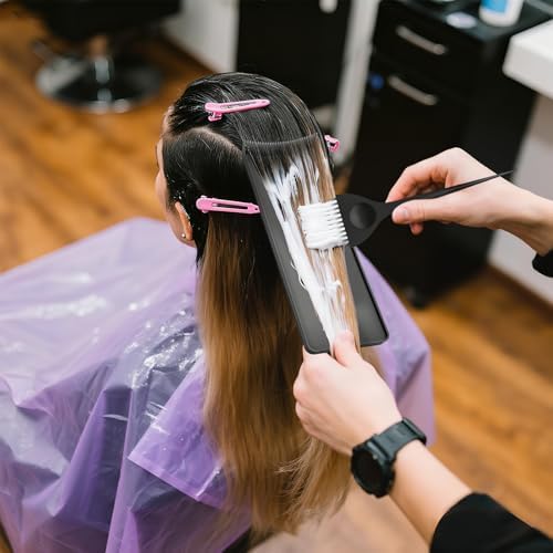 Detailed view of balayage paddle with applicator brush