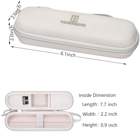 Tourmate travel storage case being carried by the convenient durable handle strap.