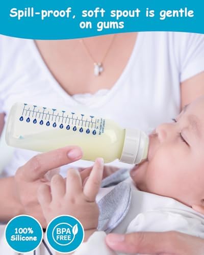 Joyfeed narrow neck infant bottle nipple set inside the included plastic storage case