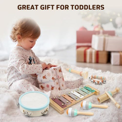 Packaging display of the authentic imported Montessori learning toy collection.