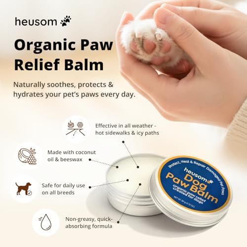 Heusom grooming bundle kit with the electric trimmer and moisturizing paw balm.