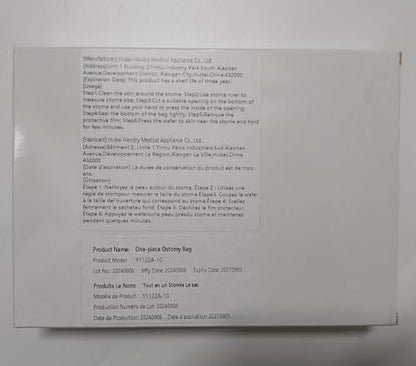 Double sided non woven breathable fabric exterior lining of the stoma pouch
