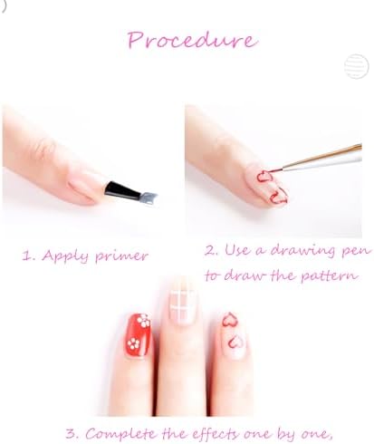 Detailed view of dual ended nail art design tools for DIY manicure