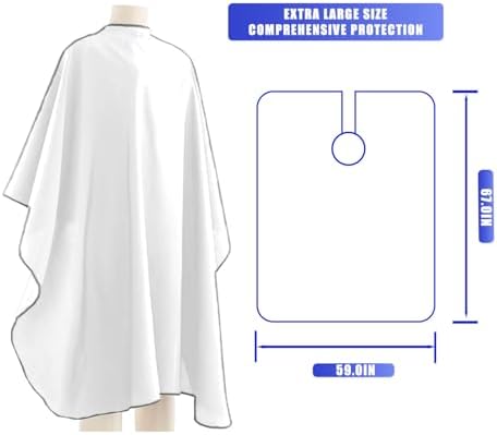 Nicoc haircutting gown neckline close up highlighting the premium flexible silicone lining.