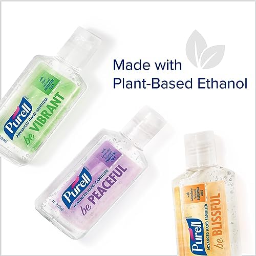 PURELL Advanced Hand Sanitizer Gel Infused with Essential Oils, Scented Variety Pack, 1 fl oz Travel Size Flip Cap Bottles (Box of 12 Bottles)- 3901-24-CMRMETRY - Image 5