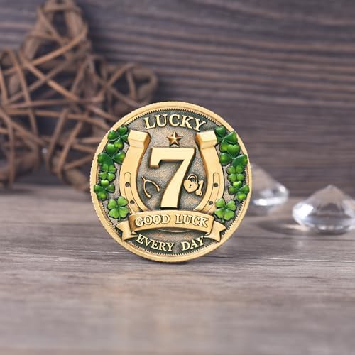 Gold plated lottery scratcher coin angled edge detailed view