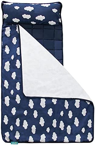 Close up of soft quilted material on Biloban toddler nap mat