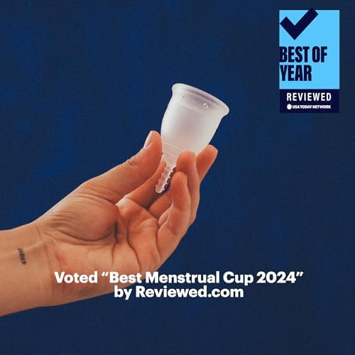 Soft and flexible clear silicone menstrual cup for beginners