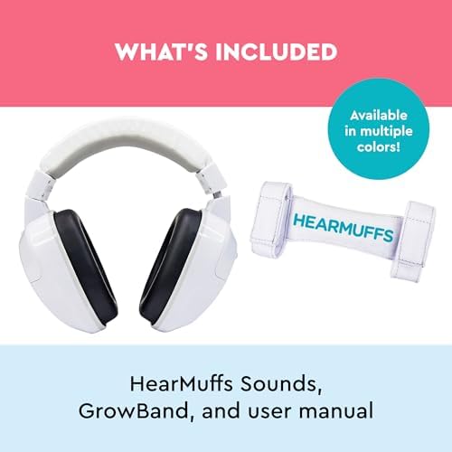 Lucid Audio HearMuffs white infant headset lifestyle shot