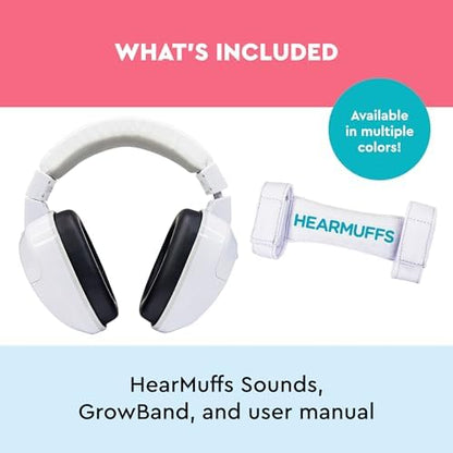 Lucid Audio HearMuffs white infant headset lifestyle shot