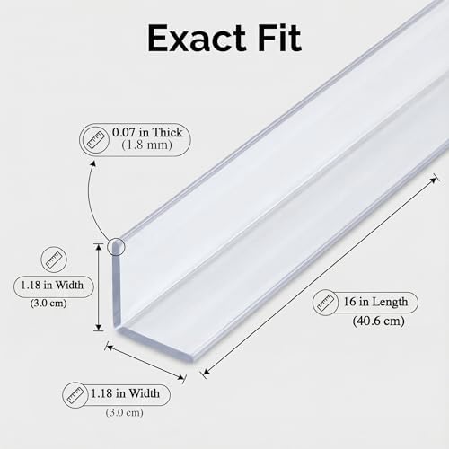 Close up of Frychee transparent adhesive baby proofing strip