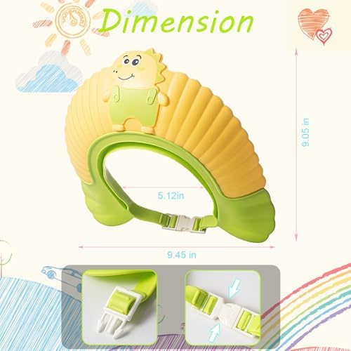 TinyGuardian protective visor hat being adjusted to fit children from zero to nine years old.