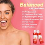 Three piece Bassi feminine care kit for odor removal and moisturizing.