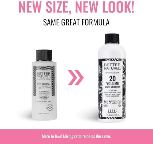Better Natured developer professional hair coloring bottle