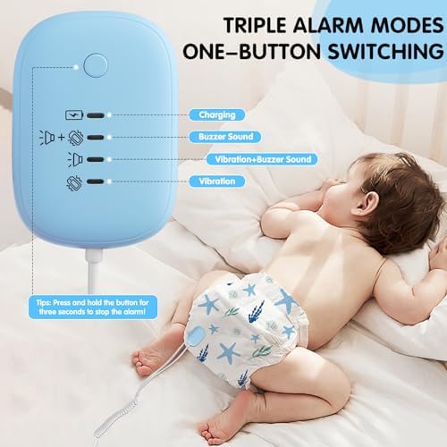 Close up of the high sensitivity dual sensor clips for the Tobiwibby potty training alarm.