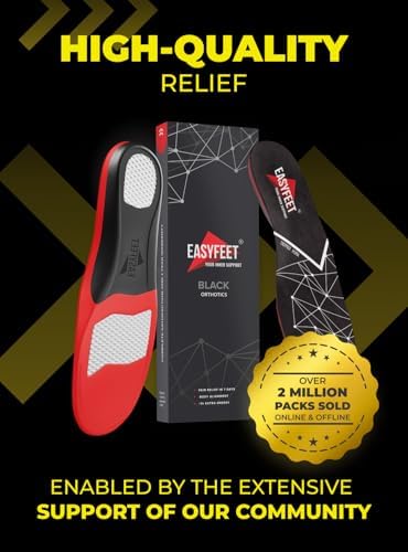 Close up of the heel gel pad on EASYFEET anti-fatigue orthotics for impact protection.