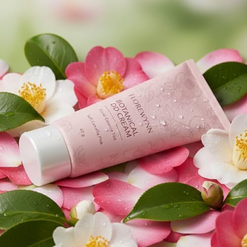 FLOREWYNN Floral Essence Tint in Soft Camellia Pink squeezed out to show texture.