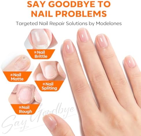 Modelones nail growth serum ingredients and size label