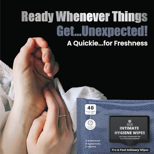 Alcohol free and paraben free intimate wipes packaging detail