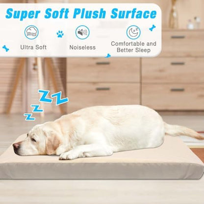 Noiseless microfiber dog crate pad cover material detail