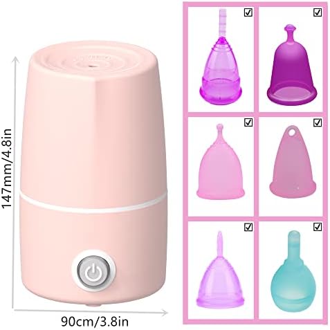 Mottery menstrual cup machine demonstrating high temperature steam cleaning